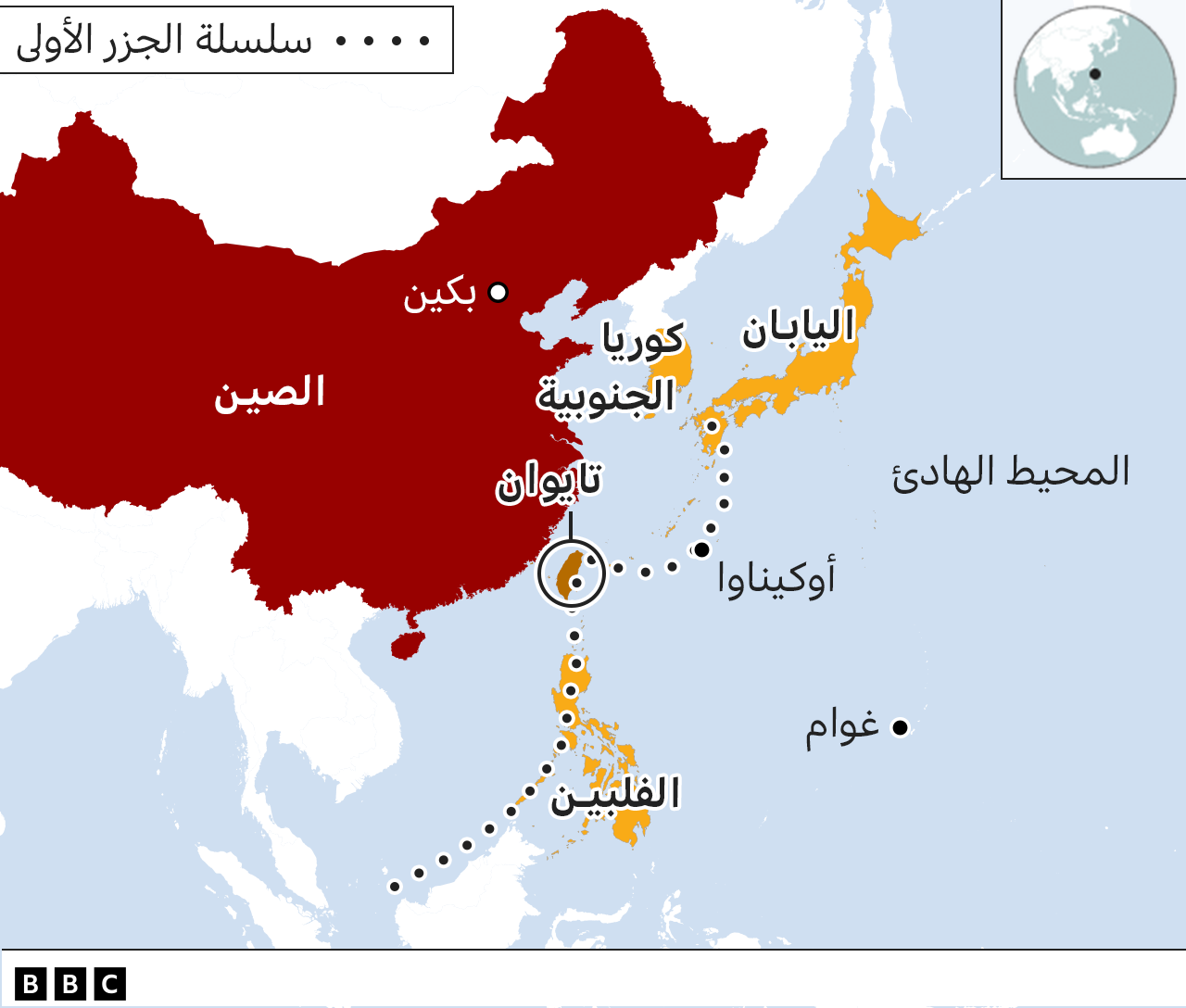 خريطة للصين وتايوان