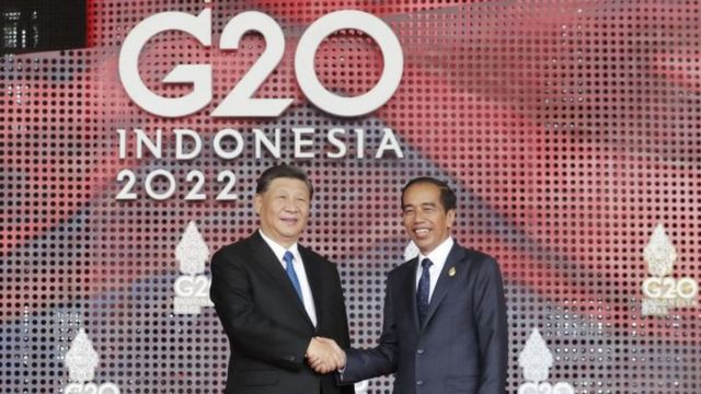 Xi Jinping and Joko Widodo