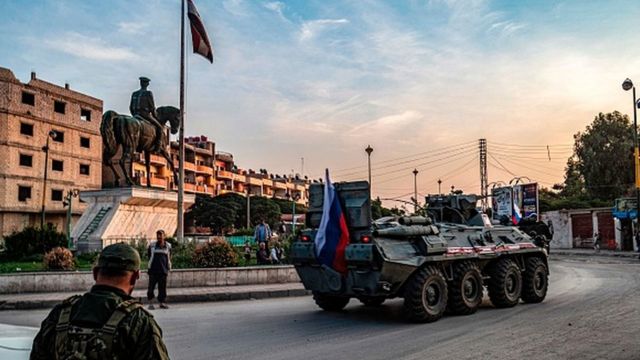 Rus ordusu Suriye-Türkiye sınırında devriye yapıyor