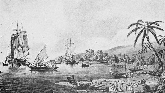 Корабли капитана Джеймса Кука в Новой Зеландии