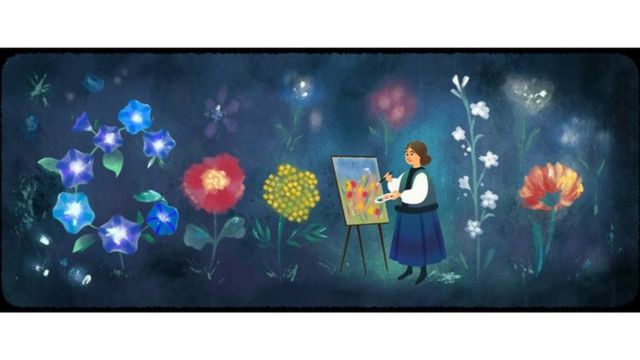 Дудл до 120-річчя Катерини Білокур