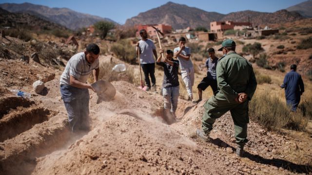 صورة لآثار الدمار الذي خلفه زلزال المغرب