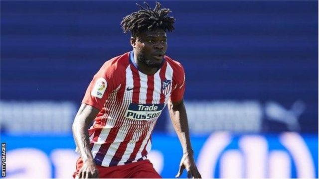 Kiungo mkabaji wa Atletico Madrid Thomas Partey,27, ni miongoni mwa wachezaji wanaolengwa na Arsenal