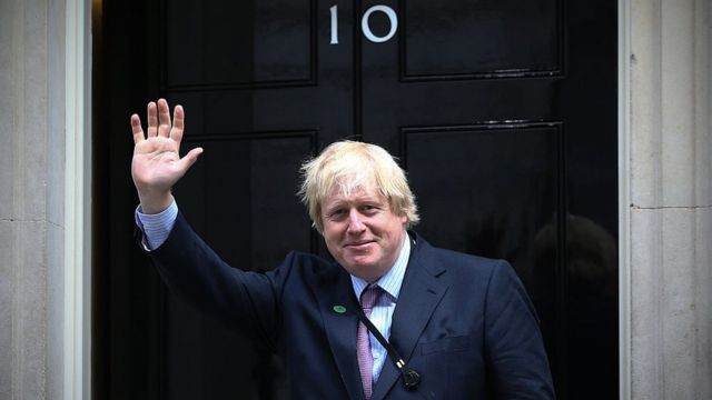 Boris Johnson arriving at Downing Street in May 2015