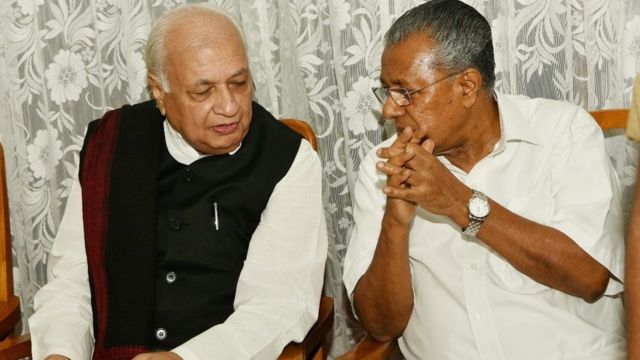 ஆளுநர் ஆரிஃப் கான் பினராயி விஜயன்