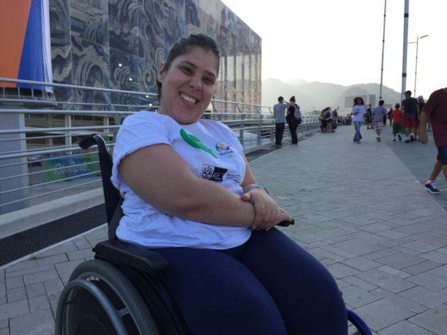 Julia Freitas assistiu, pela primeira vez, a uma competição paralímpica