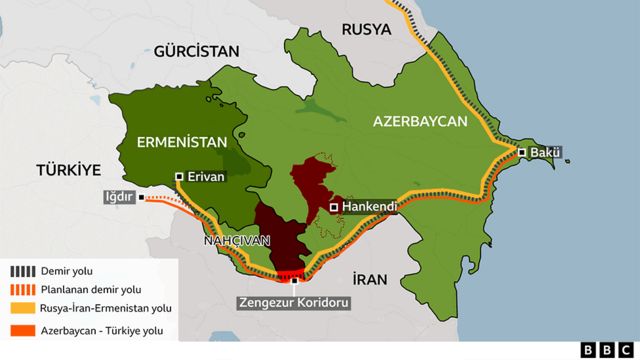 Zengezur Koridoru: Erdoğan'ın çıkışı İran'da nasıl yankı buldu? - BBC News Türkçe
