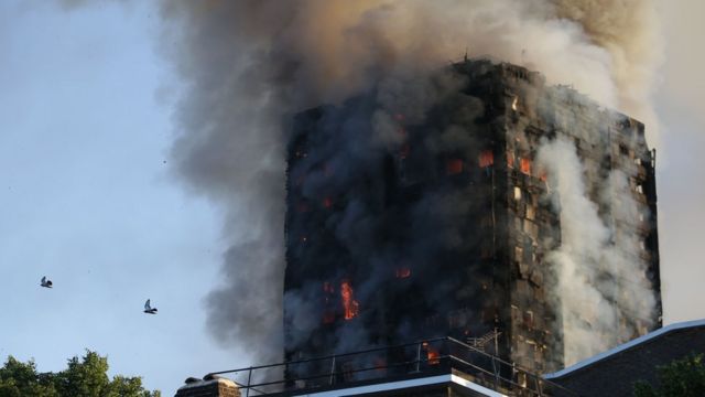 حريق في لندن