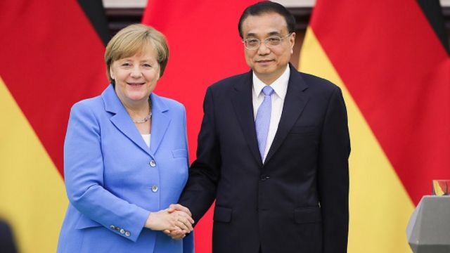 Angela Merkel na Li Keqiang