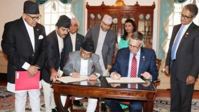 एमसीसी सम्झौतामा हस्ताक्षर