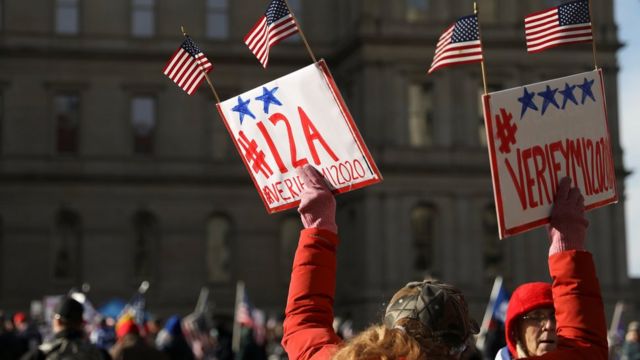 сторонники Трампа в Мичигане