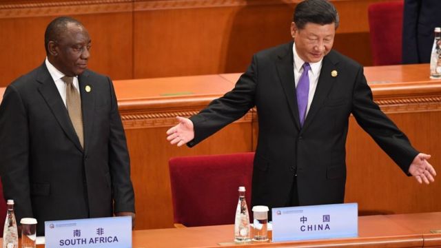 South Africa Presido Cyril Ramaphosa and China presido Xi Jinping