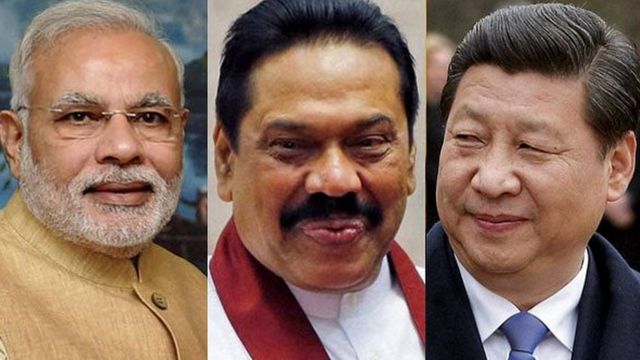 नरेंद्र मोदी, महिंदा राजपक्षे, शी जिनपिंग
