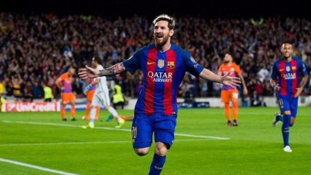Messi ahembwa amahera angana na Ronaldo