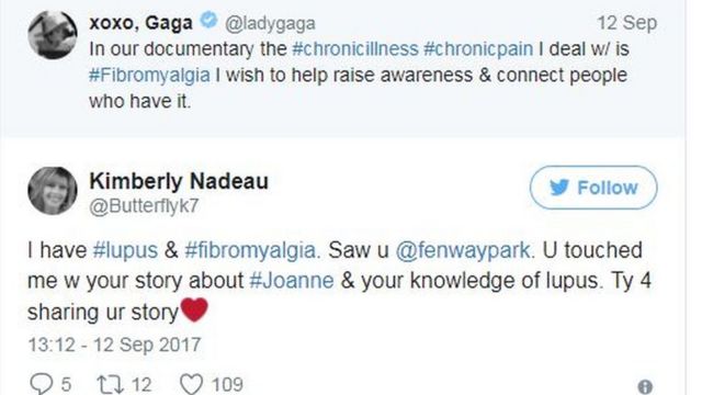 Lady gaga say she want make people know more about di sickness.