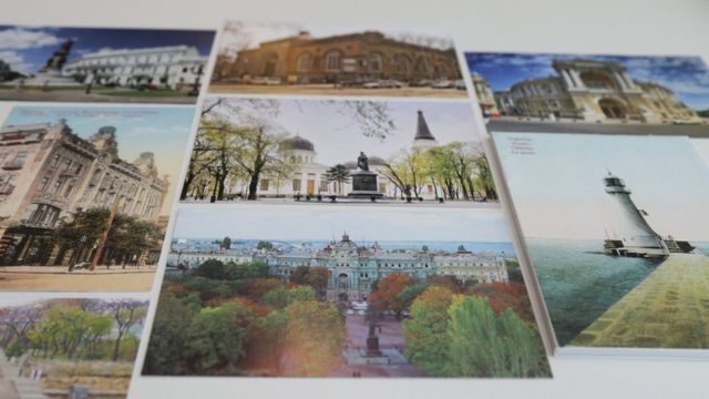 Postcards of Odessa in old and modern times