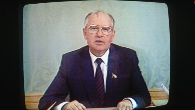Michaił Gorbaczow w telewizji