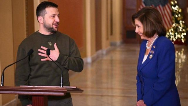 Volodimir Zelenski Nancy Pelosi Ukrayna ABŞ Birləşmiş Ştatlar sözçüsü