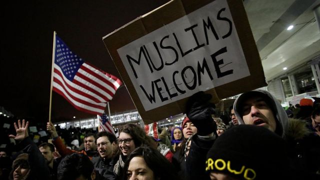 Plusieurs manifestations ont eu lieu contre le décret anti-réfugié de Donald Trump