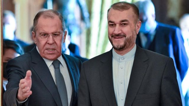 حسین امیرعبدللهیان و سرگئی لاوروف وزرای خارجه ایران و روسیه در مسکو