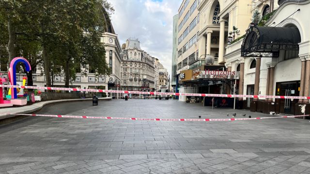 Leicester Square cordoned off