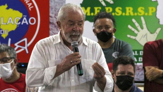Lula durante discurso