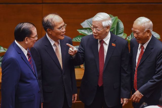 Ông Nguyễn Phú Trọng và các cựu lãnh đạo Đảng