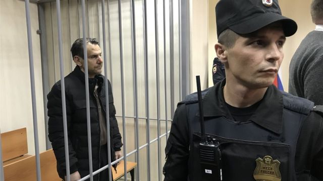 Борис Гриц на заседании Пресненского районного суда