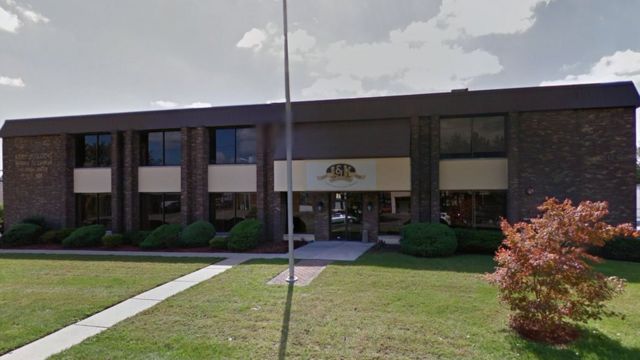 Este es el edificio en el que se edita el Almanaque de Bristol cada año en la ciudad de Westwood, Nueva Jersey.