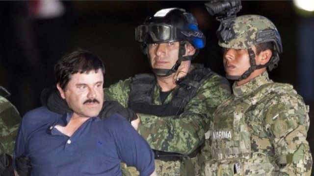 Igihe El Chapo Guzman yahagarikwa n'igipolisi