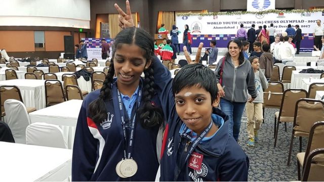 Grand Master Praggnanandhaa Sister Vaishali Downs Former World Champion  Mariya Muzychuk Chess News Chess World Cup