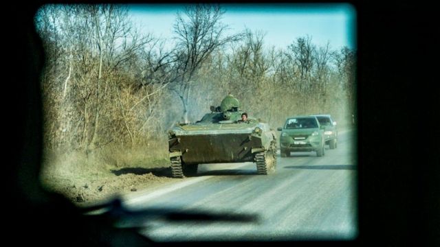 Tank in Donbas