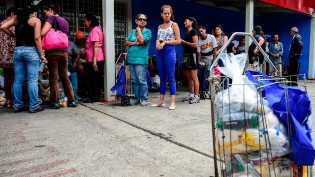 Fila en Venezuela