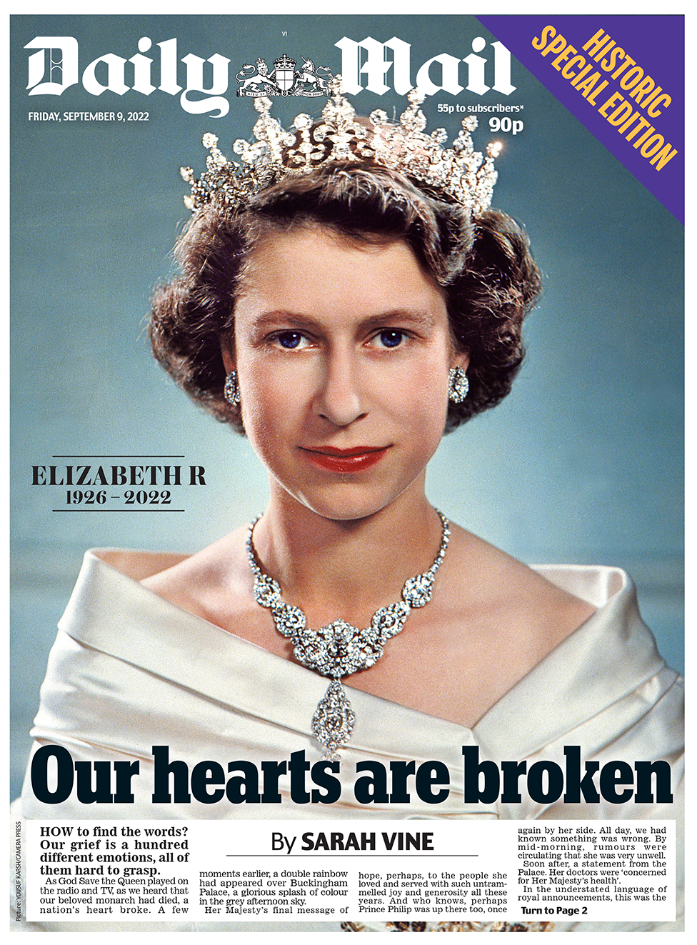 The Daily Mail front page