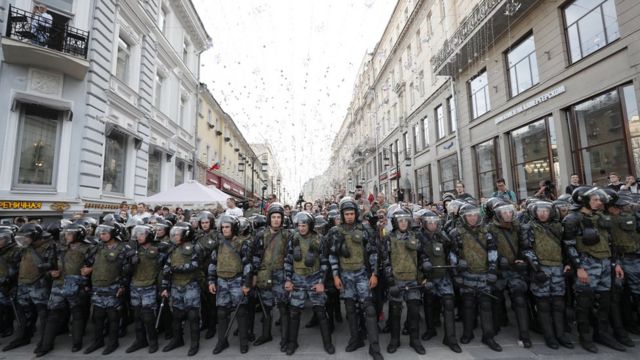 Протесты в Москве