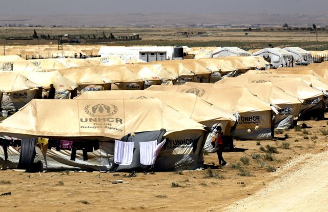 مخيم الزعتري كان في البداية عبارة عن خيم