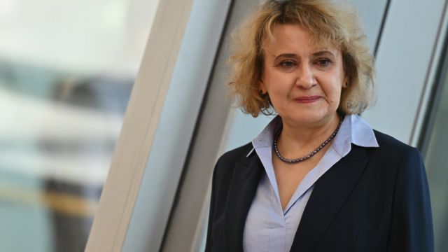 Оксана Забужко виступає у Кракові на Open Eyes Economy Summit 2022