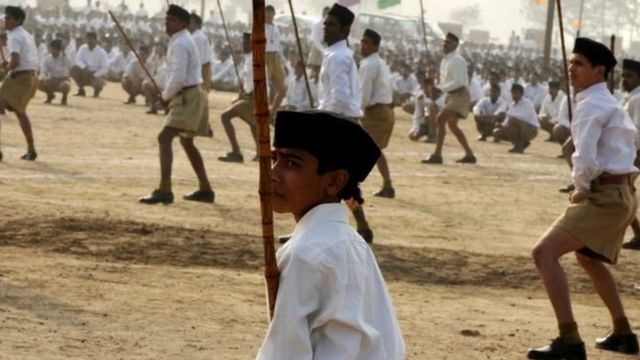 राष्ट्रीय स्वयंसेवक संघ, भाजप, लष्कर, काँग्रेस.