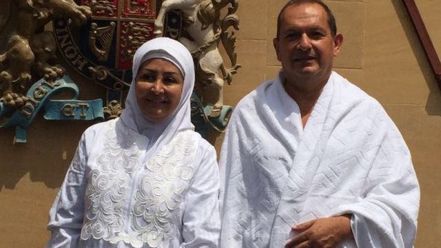 Simon Collis with Wife Huda Collis