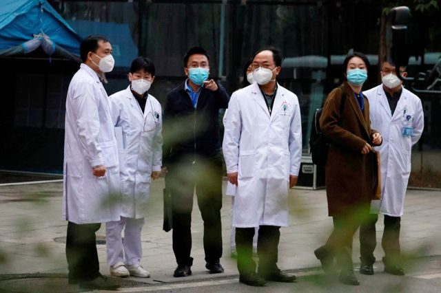 Chinese medical staff of Hubei Provincial Hospital for Traditional Chinese and Western Integrated Medicine