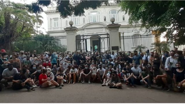 Manifestación del Movimiento San Isidro.