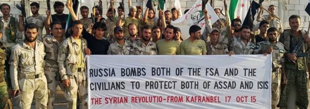 反体制派の「自由シリア軍」はロシアからの援助を否定している