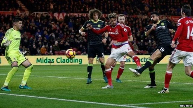 Diego Costa yana cin Middlesbrough