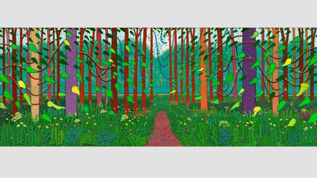 A chegada da primavera em Woldgate, por David Hockney