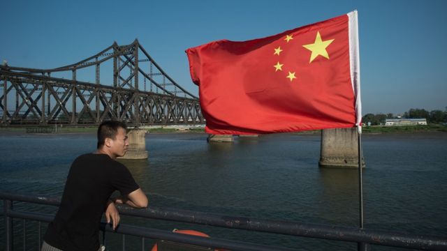 中朝邊境的丹東市