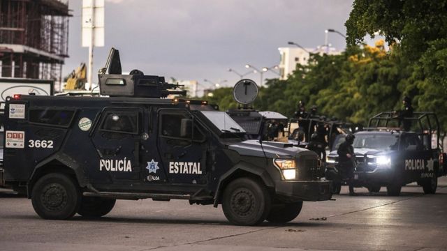 Tanque de la policía de Sinaloa