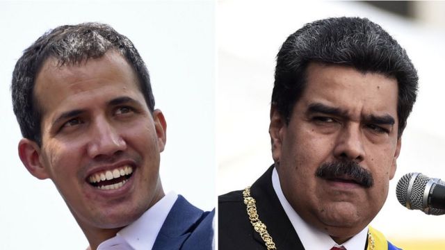Guaidó e Maduro