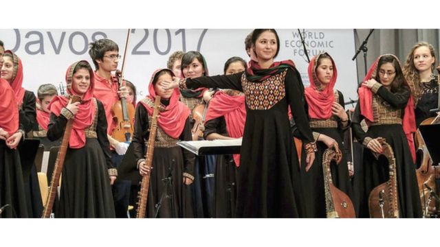 تصویری از گروه موسیقی دختران افغانستان