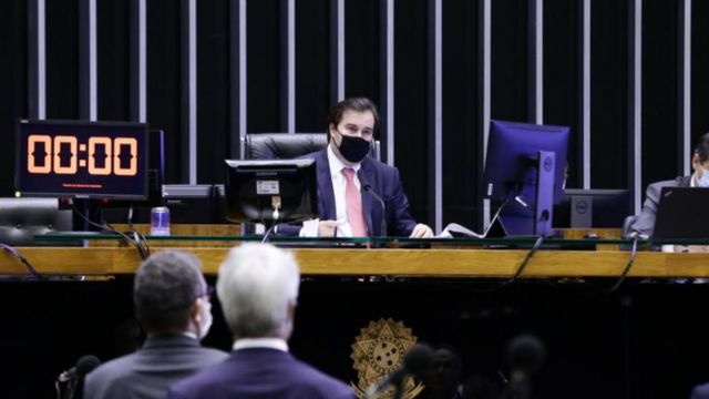 O plenário da Câmara dos Deputados, em Brasília
