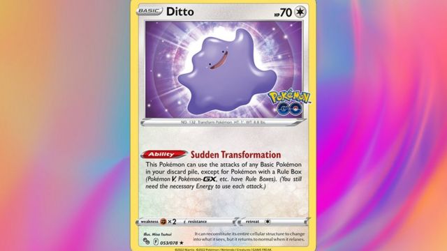 Pokémon GO finally comes to the Pokémon TCG, and we found a DITTO! #po